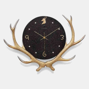 Big Buck Deer Antler Wall Clock