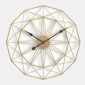 Gold Abstract Modern Wall Clock