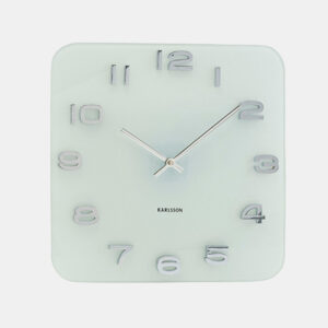 Vintage Square Glass Wall Clock