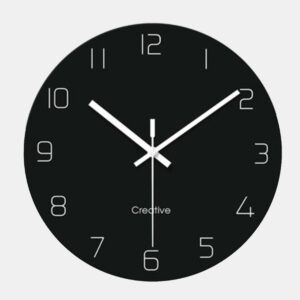 Black Modern Wall Clock