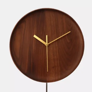Minimalist Wooden Pendulum Wall Clocks
